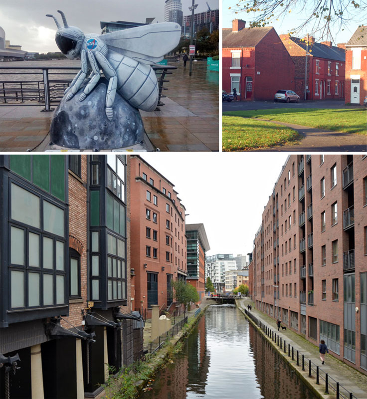 Terraced houses and canals Terraced houses and canals